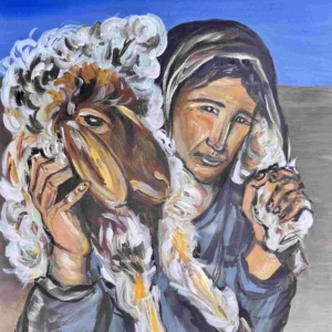 The Good Shepherd; 16’x20’; Acrylic on canvas;