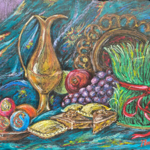 Novruz Bayram (Persian New Year) still life; 19’x25’;